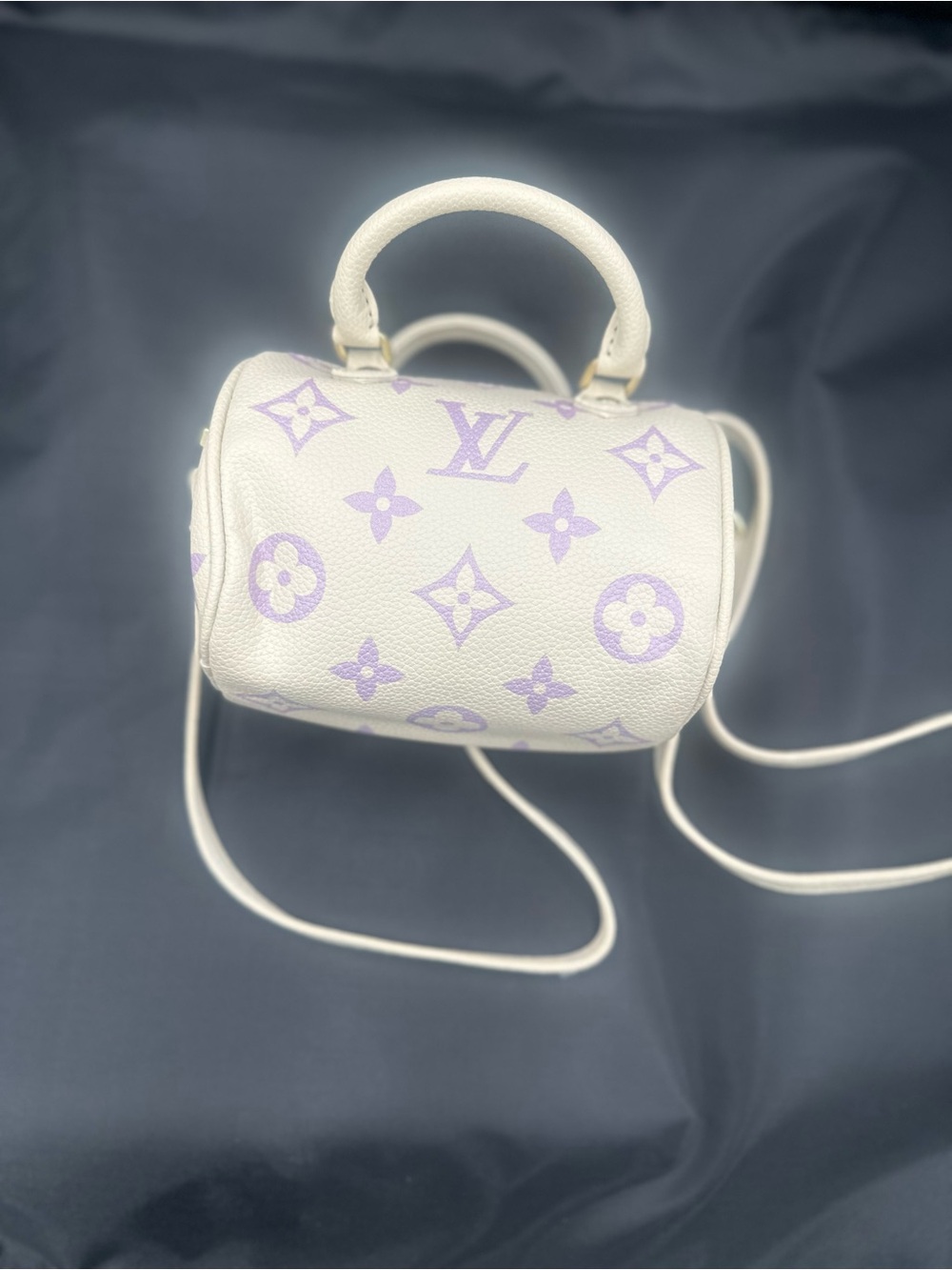 Inspoooo Cream & Lavender Monogram Mini Speedy Crossbody - Picture 2 of 10